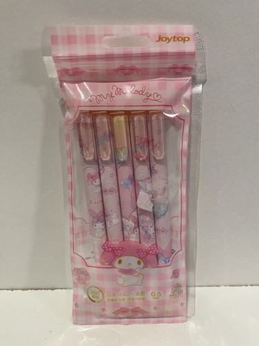 10 Pcs Sanrio My Melody Pens 20 Sheets Of My Melody Stickers & Badge Gift J2 - Bild 2 von 17