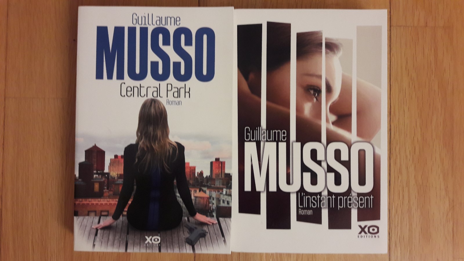 GUILLAUME MUSSO LOT CENTRAL PARK + L'INSTANT PRESENT + PARIS POSTER GUIDE