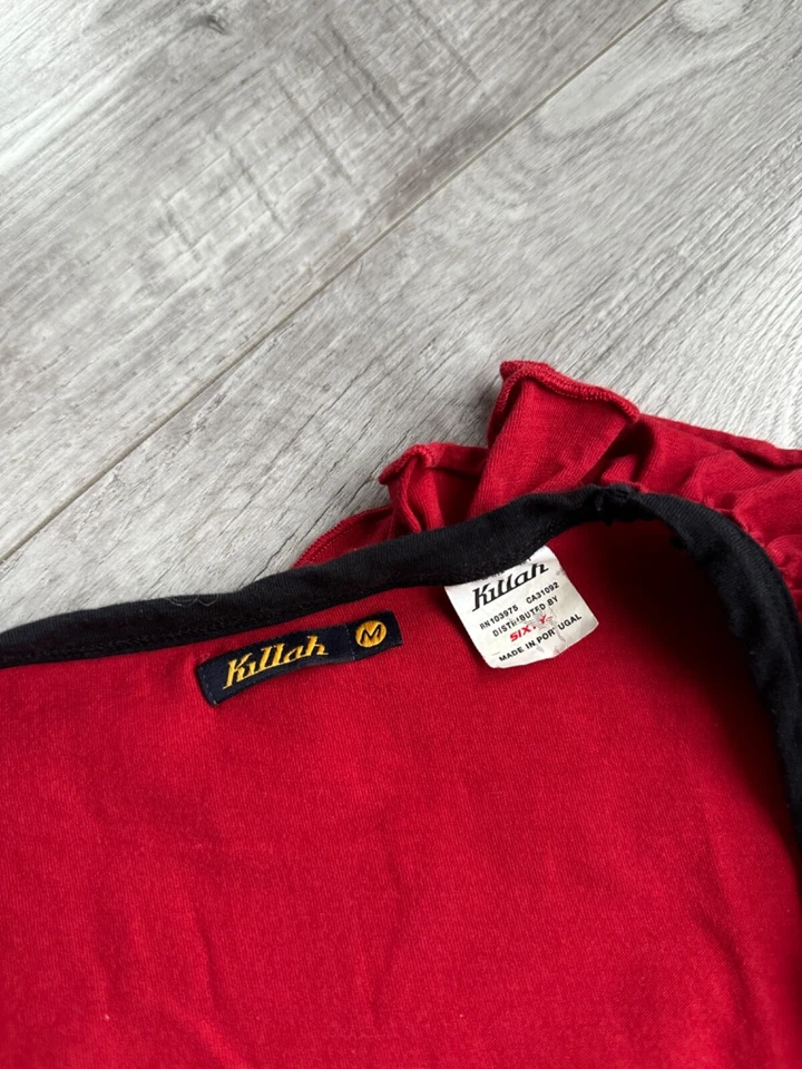 Camiseta sin mangas Killah by Miss Sixty para mujer roja estilo japonés Y2K talla: M Foto 3 de 4