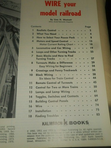 How to Wire Your Ho Scale Model Railroad Linn H. Westcott 1976 Kalmbach Books - Picture 3 of 12