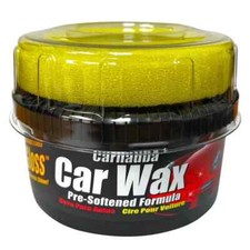 Car Wax Paste Carnauba Ultra Gloss With Applicator 10oz Hs