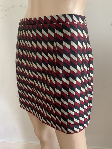 CHRISTOPHER KANE Red Black Gold Silk Mini Skirt UK 8 US 4 EU 36 S PERFECT RARE - Bild 6 von 18
