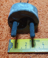 Stecker 2-polig Porzelan Keramik vintage uralt Requisite 1920 antik Sammler