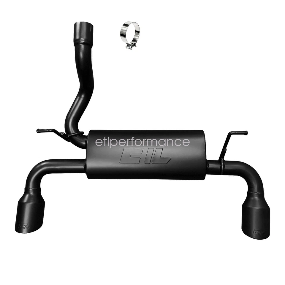 For 2018-2022 Jeep Wrangler JL Black Dual Exit Axle Cat-back Exhaust Kit 3.6L — 第 2/4 张图片