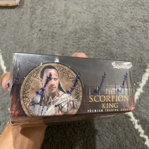 2002 INKWORKS THE SCORPION KING SEALED 36 PACK BOX * AUTOGRAPHS/PIECEWORKS ROCK - Picture 7 of 15