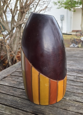 Peruvian Pottery Jacinto Chiroque Chulucanas Signed Apprx 10.5 x 5