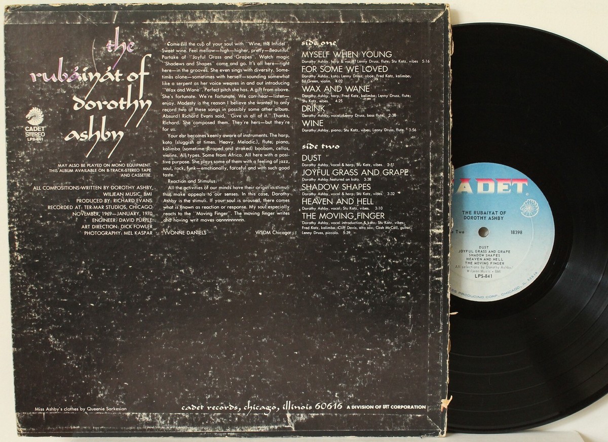 The Rubaiyat Of Dorothy Ashby” LP ~ Cadet 841 ~ Original