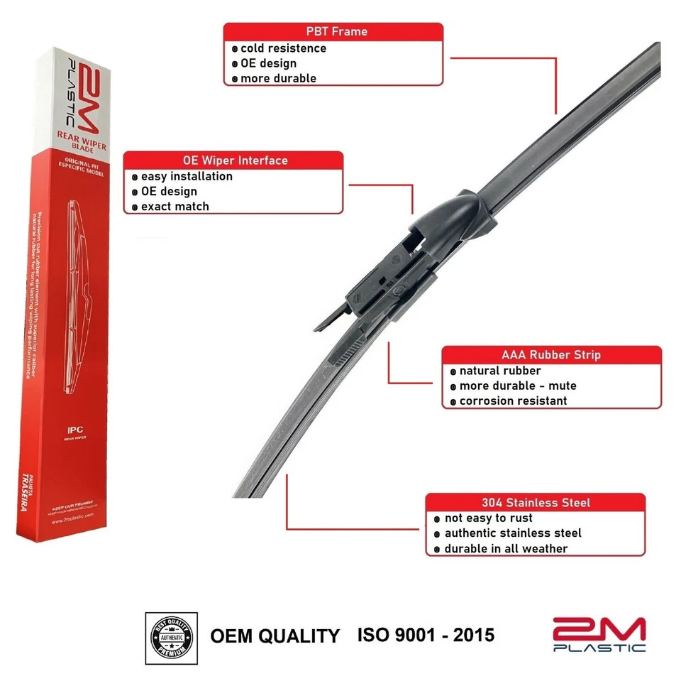 Limpiaparabrisas trasero para Porsche PANAMERA 2010-2023 MACAN 2015-2025 calidad OE Foto 2 de 2