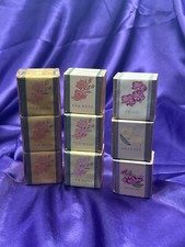Vintage English Bath Cubes Set of 9 NEW England Ben Rickert Orchid Lily Anemone