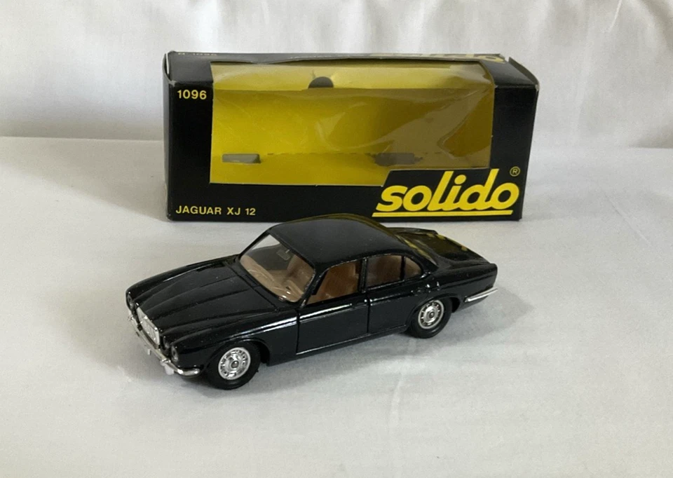 Solido Nº1096: Jaguar XJ 12 Vintage 1/43 Diecast Negro Caja Original. ¡NUEVO EN CAJA-MNM! Foto 2 de 4