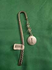 Cute Decorative Metal Initial "I" Beaded Bookmark New Gift Office Home Accessory