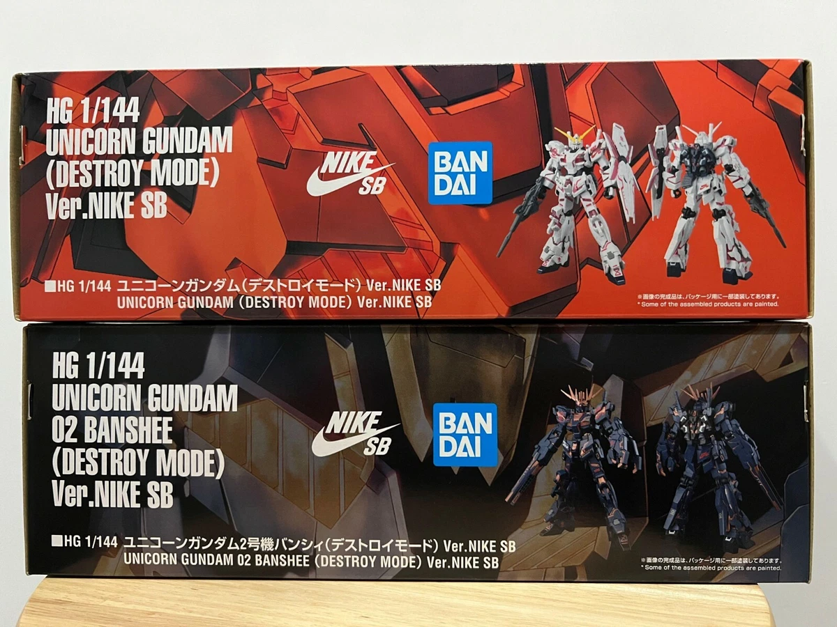 NIKE Bandai Unicorn Gundam HG 1 144 Banshee Destroy Mode Ver. Nike
