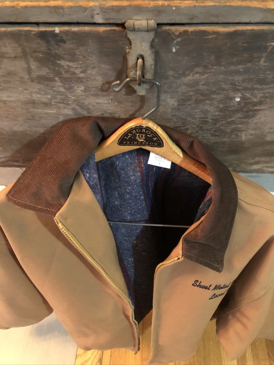 VTG Union Line Union Made USA Canvas Duck Work Jacket Blanket