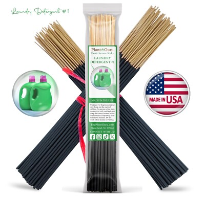 LAUNDRY DETERGENT #1 Incense Sticks 11'' Bulk Pack Wholesale Hand Dipped Lot