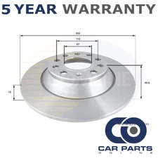 Brake Disc Rear CPO Fits Audi A6 2004-2011 #1 4F0615601E