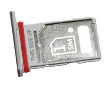 OEM MOTOROLA MOTO EDGE X30 REPLACEMENT SILVER DUAL SIM CARD HOLDER TRAY