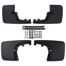 4x Black Splash Guards Mud Flaps W/ Hardware For Ford F-150 F150 F150 2021-2024
