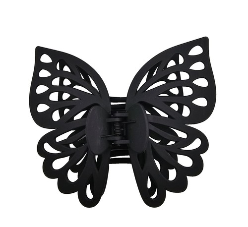 Rhinestone Butterfly Hair Clips Bling Hair Claw Black  display picture 1