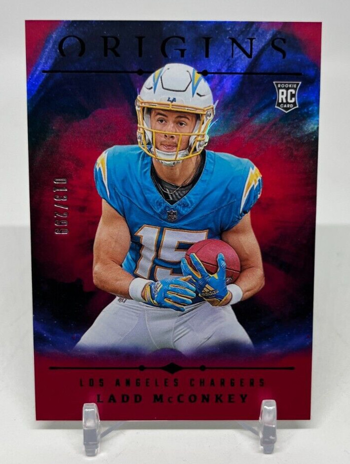 2024 Panini Origins Ladd McConkey RC #139 Holo Red /299