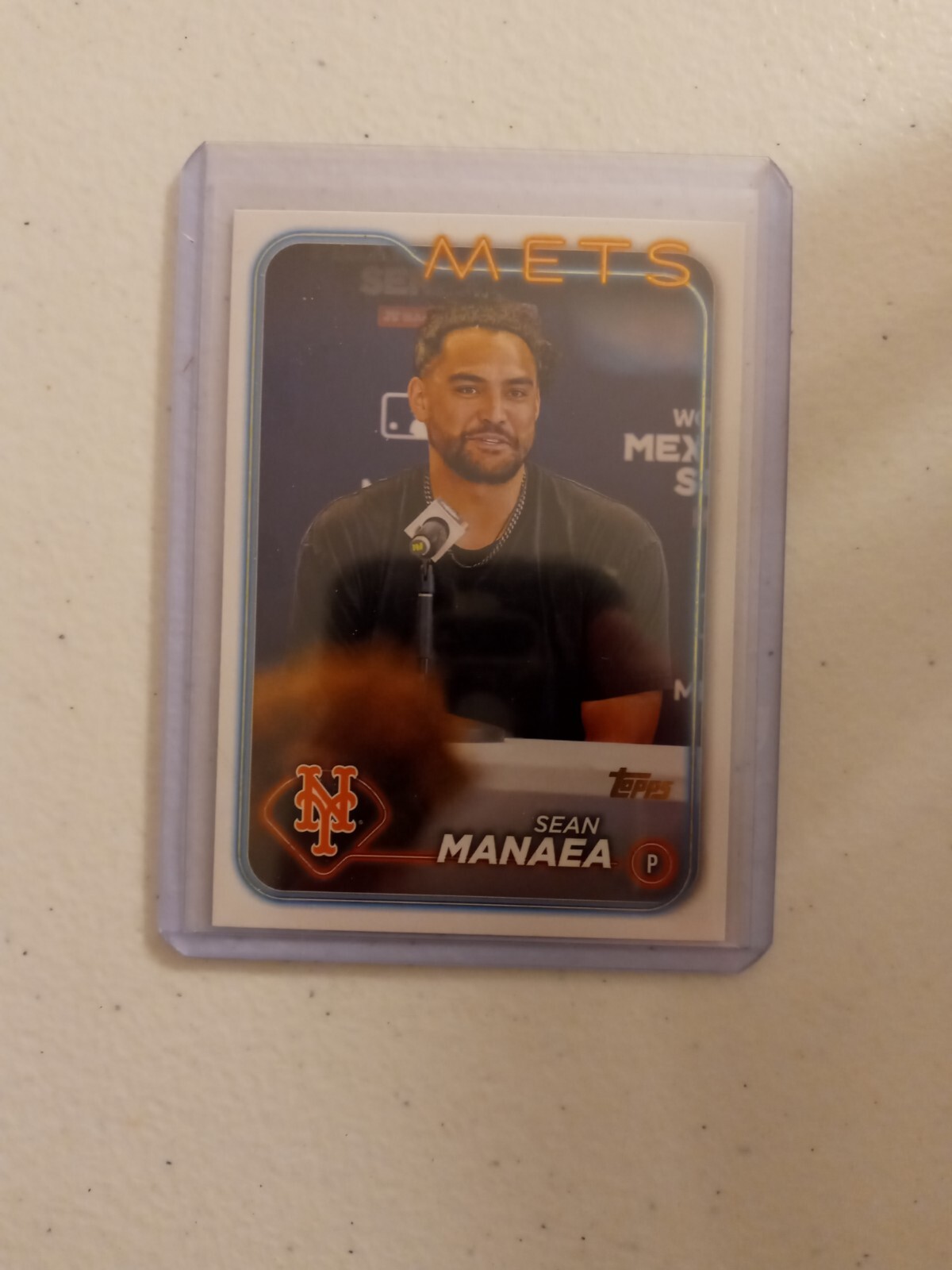 2024 Topps Series 2 - SSP GOLDEN MIRROR IMAGE VARIATION Sean Manaea #380 - Mets