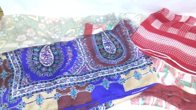 Pañuelos Multi Tu Elección Accesorios Vintage Accesorio De Seda - Imagen 1 de 4