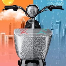 Housse de Panier de Vélo étanche pour Vélos Adultes, Tricycles, Motos