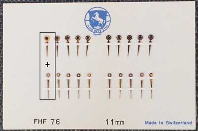 Nos New [1 Set = 2 Hands ] FHF 76 80/130 11 mm Wit Nadel FHF76 Golden Hand