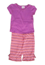 Hanna Andersson 2 piece outfit t-shirt/pants , multi-color, size 110 US 4-5 