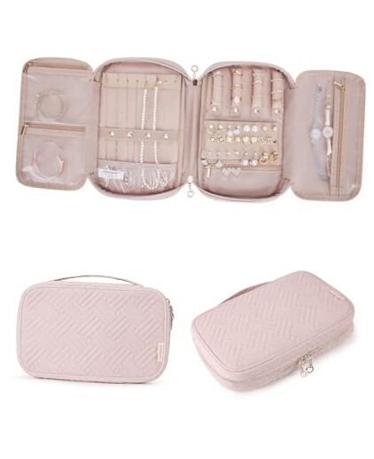 Jewelry Organizer Case Travel Jewelry Storage Bag for Necklace, Earrings,-image