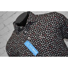 Rhoback The Floor General Performance Polo Large Black Basketball Shirt NEW