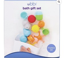 Ubbi Baby Bath Toy Gift Set, Includes Toy Drying Bin 12 Toys, Baby Bathing