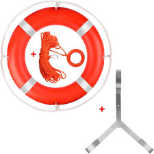 23"/28  Life Ring, Life Preserver Ring with 98.4FT Water Floating Lifesaving Rop