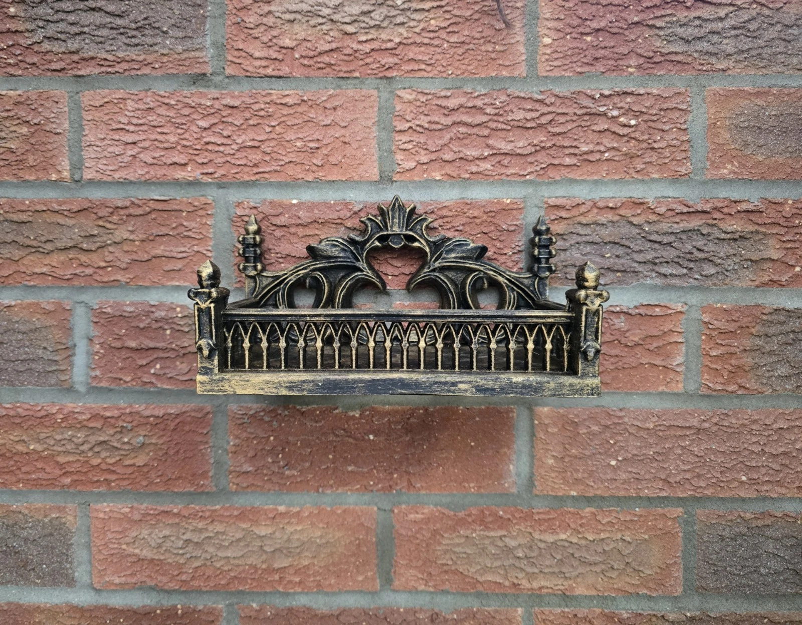 Crypt Wall Shelf - Gothic Leaf Ornament Gothic shelf unique gift