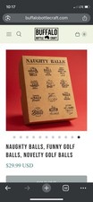 Funny Golf Balls -Gag Gift - Stocking Stuffer