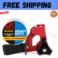 Heavy Duty Packaging Tape, 1.88 x 54.6 yd, Designed for Packing, Shipping and...