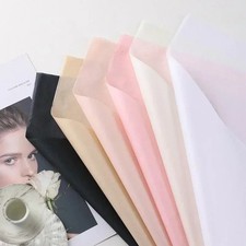 10Pcs 50*66cm Tissue Paper Flower Bouquet Wrapping For Florist Wedding Birthday