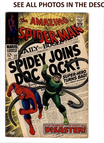 Amazing Spider-Man #56 Comic Key Issue JAN 1968 VG/FN Marvel Comics (HG)