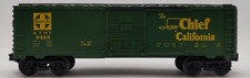 Lionel 6-9465 O Gauge AT&SF Green Boxcar EX