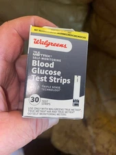 Walgreen's Blood Glucose Test Strips, QTY=30, Exp=3/27