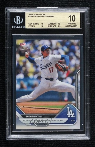 2025 Topps Now /8886 Shohei Ohtani #338 BGS 10 PRISTINE 0y8e