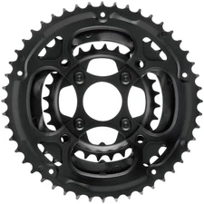 Samox 338ASS Chainring Set - 48/36/28t, 104/Riveted BCD, Aluminum Outer Ring, St