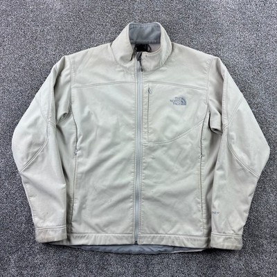 The North Face Apex Bionic Softshell Jacket Womens XL Cream Off White Full Zip