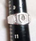 VINTAGE STUNNING STERLING SILVER HORSESHOE RING ~ SIGNED: 925 GEMA ~ SIZE 10