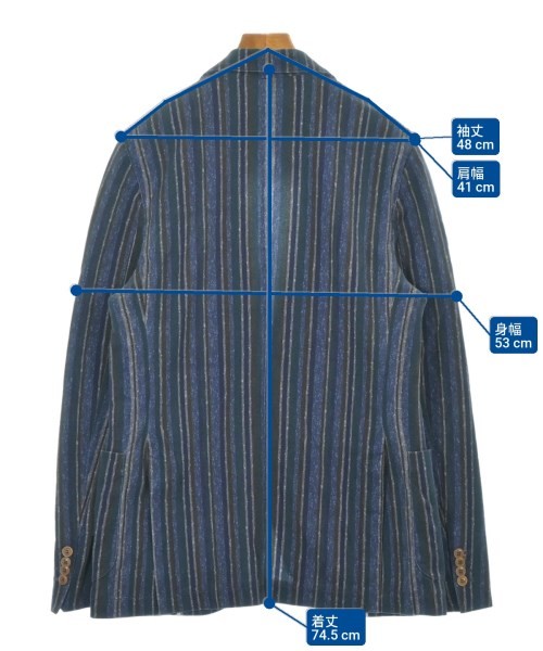 CIRCOLO 1901 Tailored Jackets NavyxBrownxWhite(St… - image 6