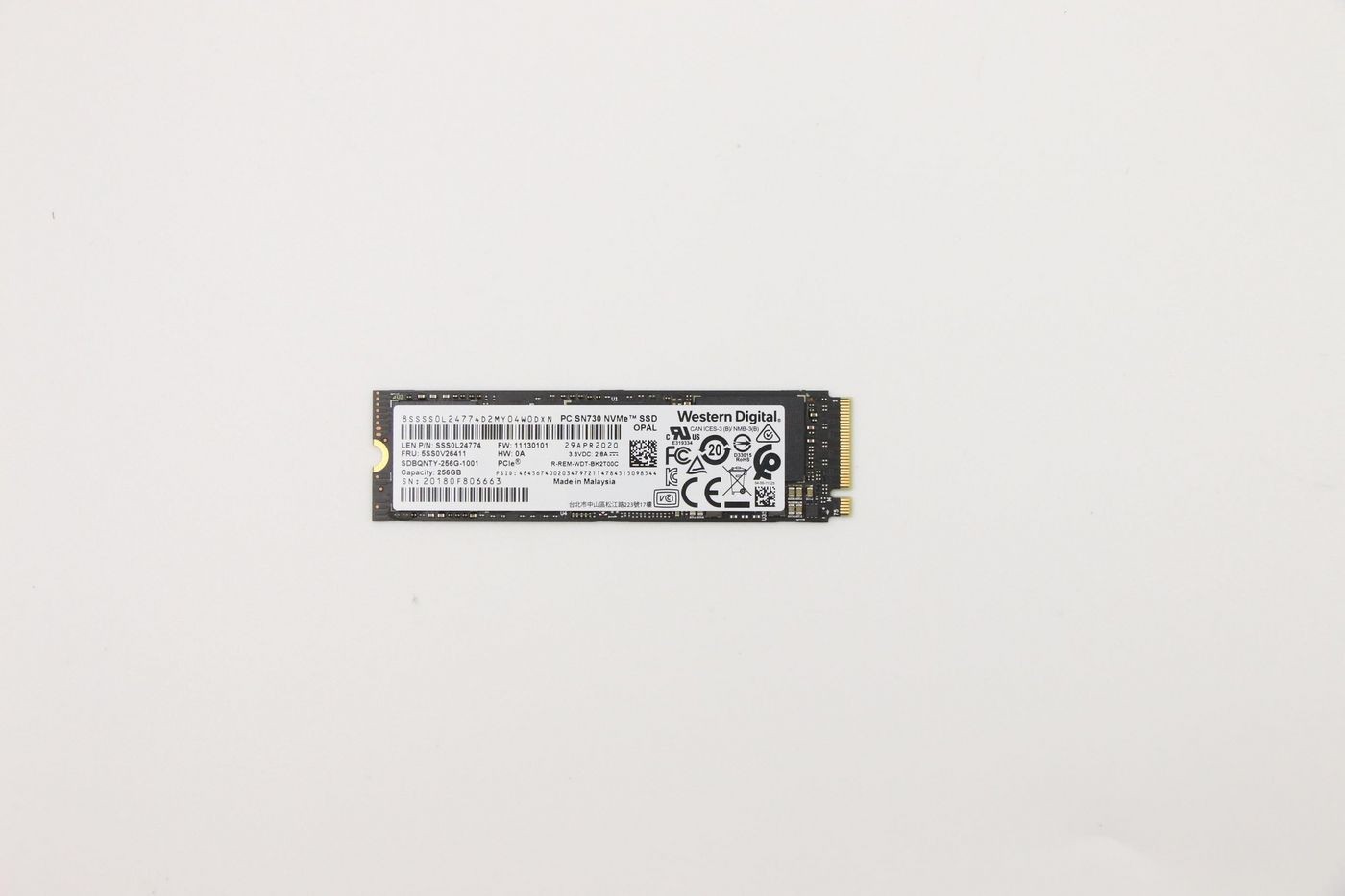 Lenovo 5SS0V26411 256G PCIe 3x4