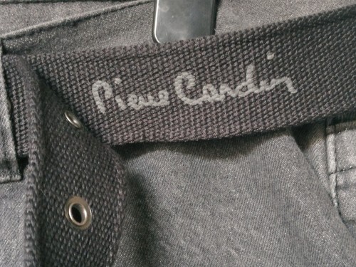 New 3XL Pierre Cardin Paris Straight Black Denim Five Pocket Shorts and Belt - Picture 2 of 9