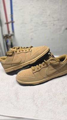 Men's Nike Dunk Low Retro SE Wheat/Gum Yellow-Black  Size 9
