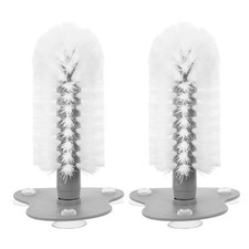 2 Pcs Turtle Cleaning Brush with Suction Cup Reptile Accessories Brushes