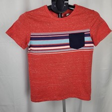 Cat  Jack Boys' Chest Striped Pocket Short Sleeve T-Shirt M 8/10 B103