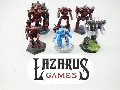 Battletech: 6x Mechs (painted) 